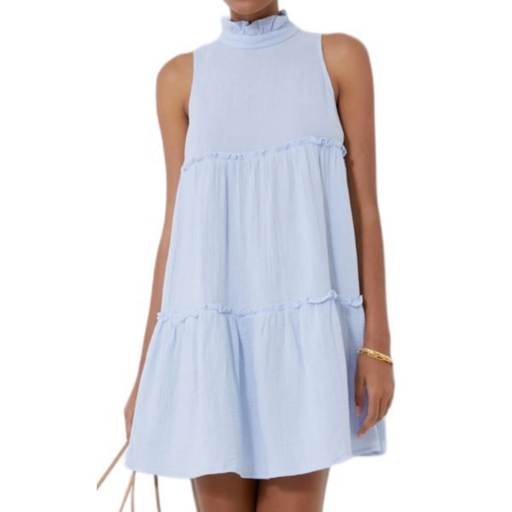 Pomander Place Light Blue Sleeveless Dress
